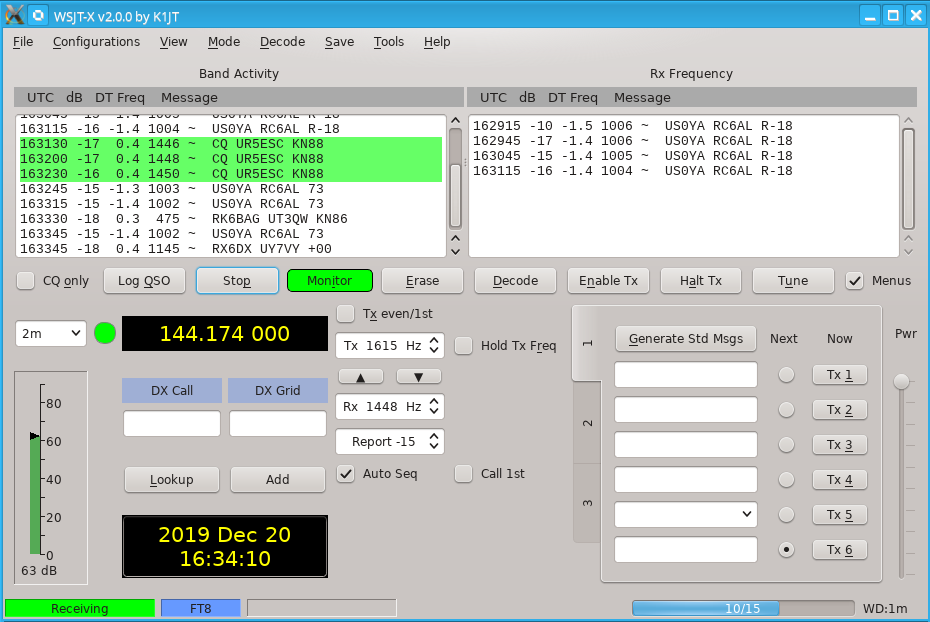 FT8 distant stations on 2 meters